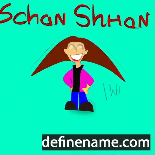 cartoon of the name Shanann