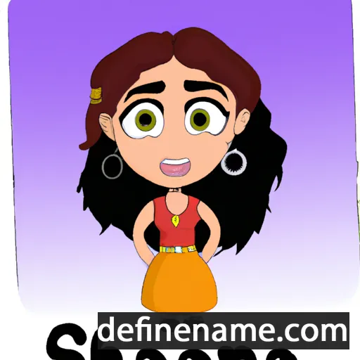 cartoon of the name Shanaya