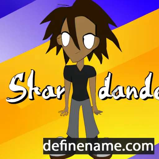 cartoon of the name Shandre