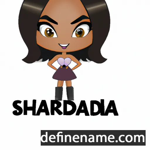 cartoon of the name Shandria