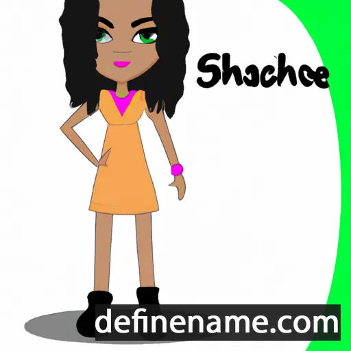 cartoon of the name Shaneah