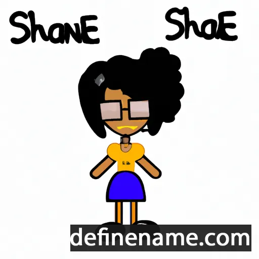 cartoon of the name Shanel