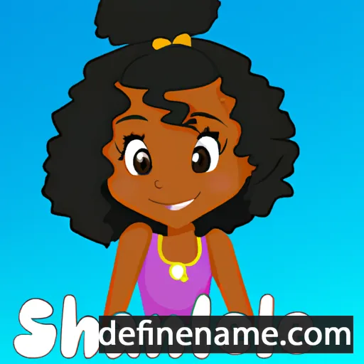 cartoon of the name Shanell