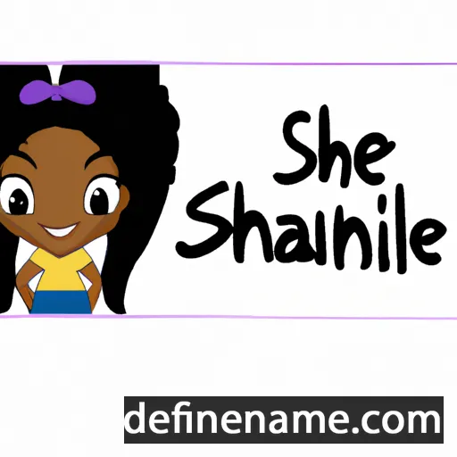 cartoon of the name Shaniece