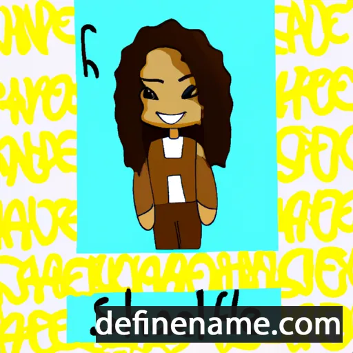 cartoon of the name Shaniel