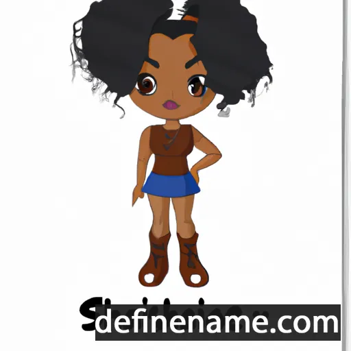 cartoon of the name Shanise