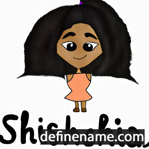 cartoon of the name Shanisha