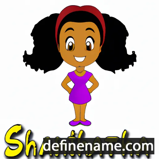 cartoon of the name Shanita