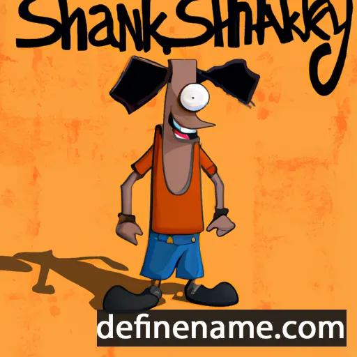 cartoon of the name Shanky