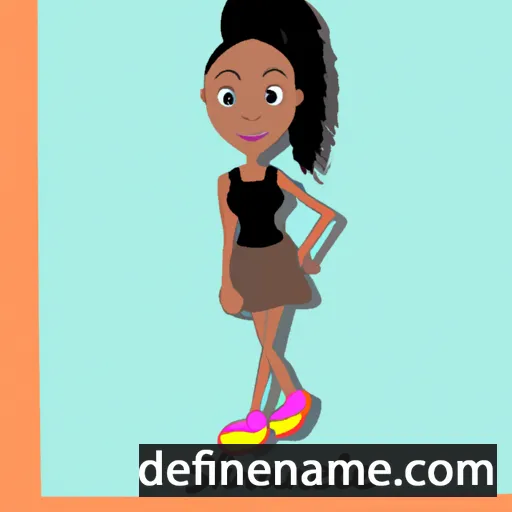 cartoon of the name Shannell