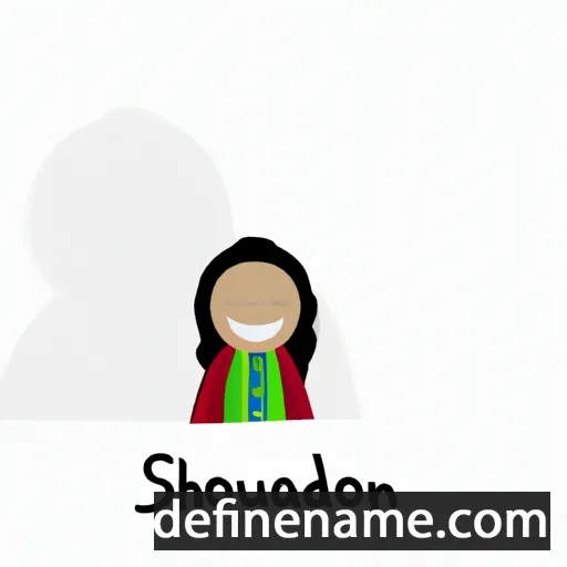 cartoon of the name Shanouda