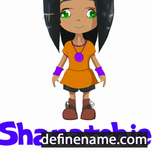 cartoon of the name Shantaine