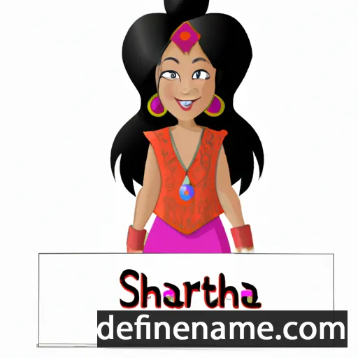 cartoon of the name Shantara