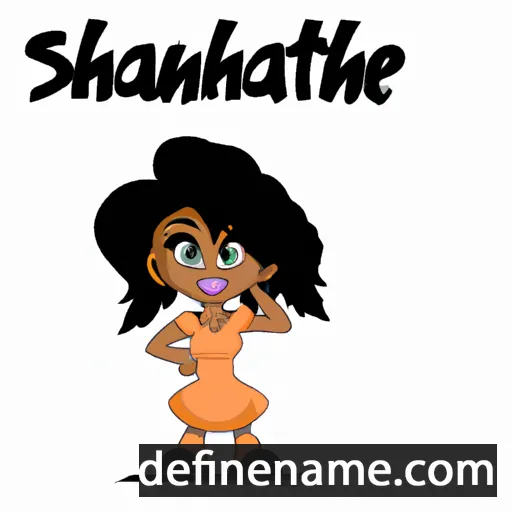 cartoon of the name Shanteese