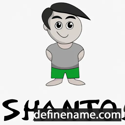 cartoon of the name Shanto