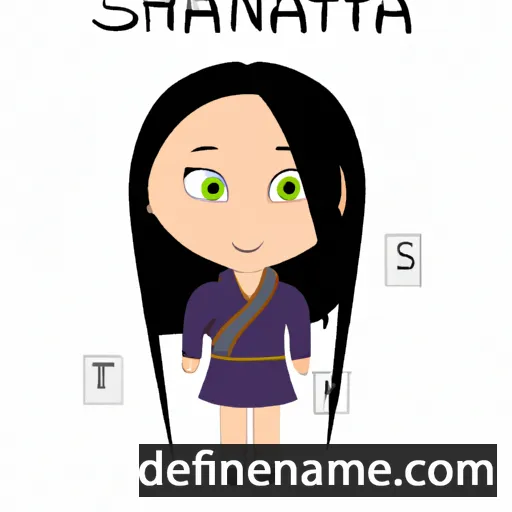 cartoon of the name Shantoya