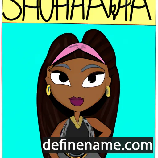 cartoon of the name Shaquana