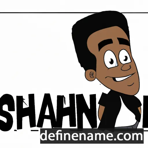 cartoon of the name Shaquon