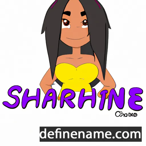 cartoon of the name Sharaine