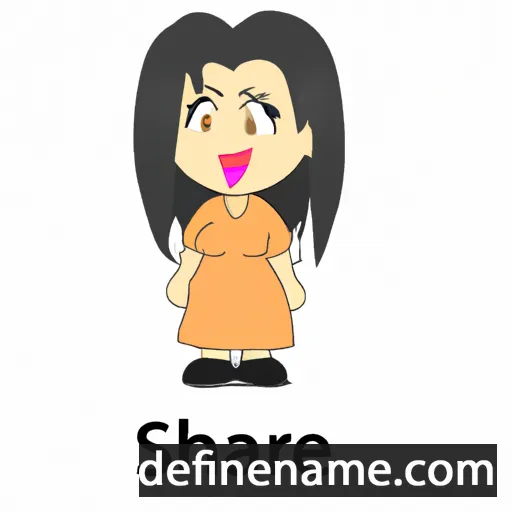 cartoon of the name Sharare