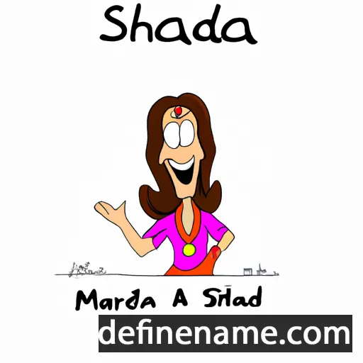 cartoon of the name Sharda