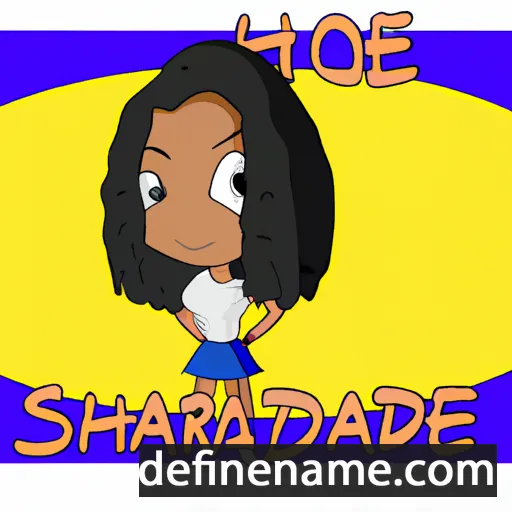 cartoon of the name Shardae