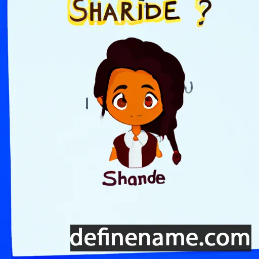 cartoon of the name Shardiné