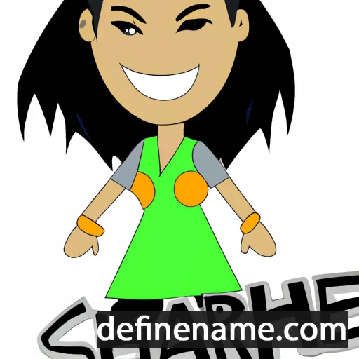 cartoon of the name Shareen