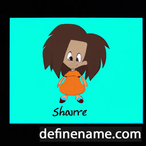 cartoon of the name Shareise