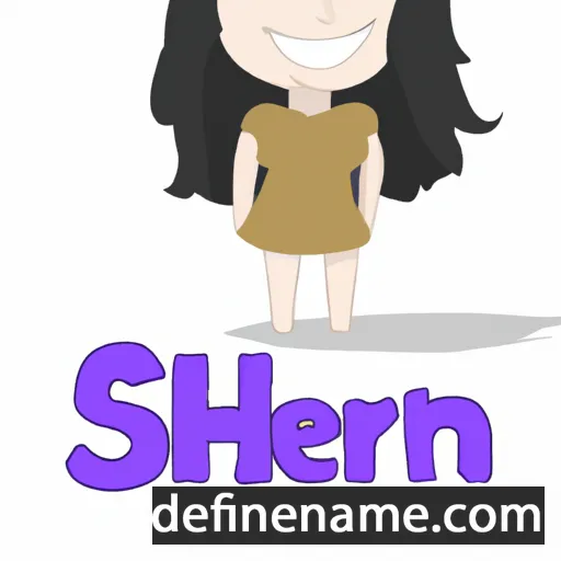 cartoon of the name Sharen