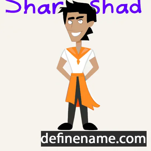 cartoon of the name Sharidan