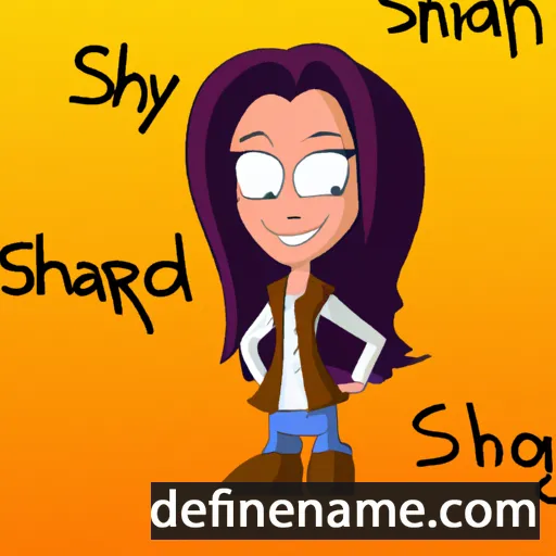 cartoon of the name Sharidyn