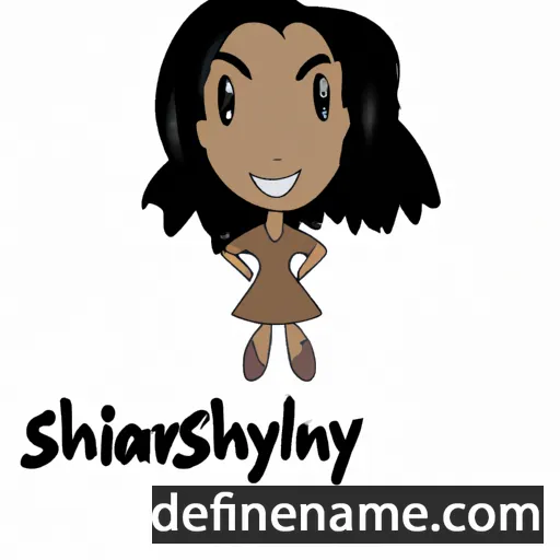 cartoon of the name Sharilynn