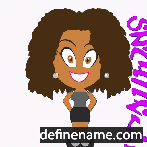 cartoon of the name Sharisse