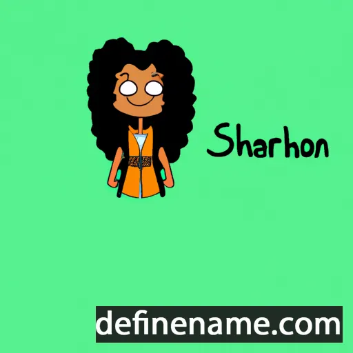 cartoon of the name Sharlan