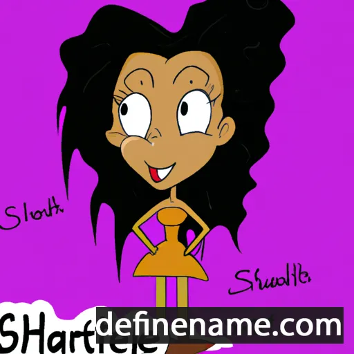 cartoon of the name Sharlett