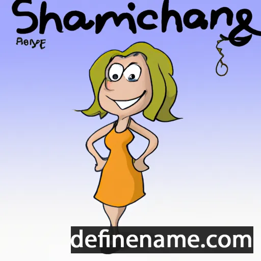 cartoon of the name Sharmagne