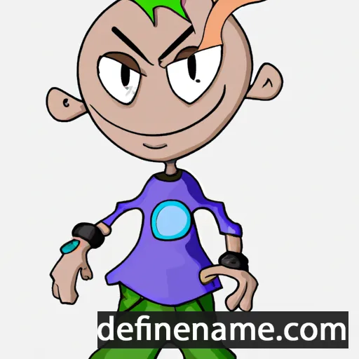 cartoon of the name Sharmon