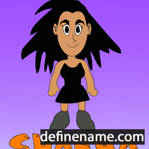 cartoon of the name Sharna