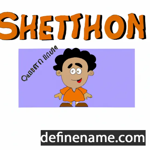 cartoon of the name Sharonjeet