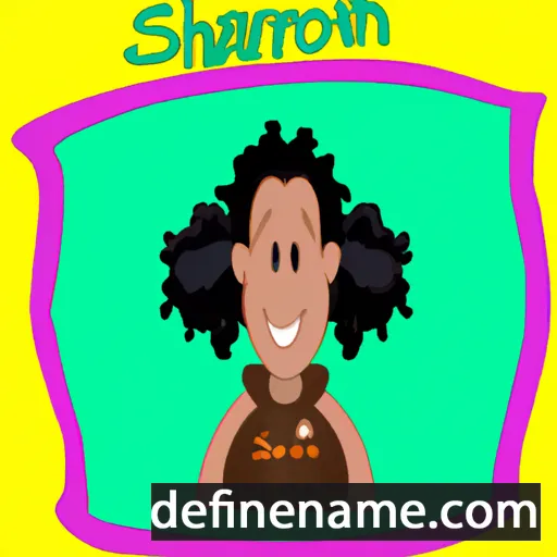 cartoon of the name Sharryn