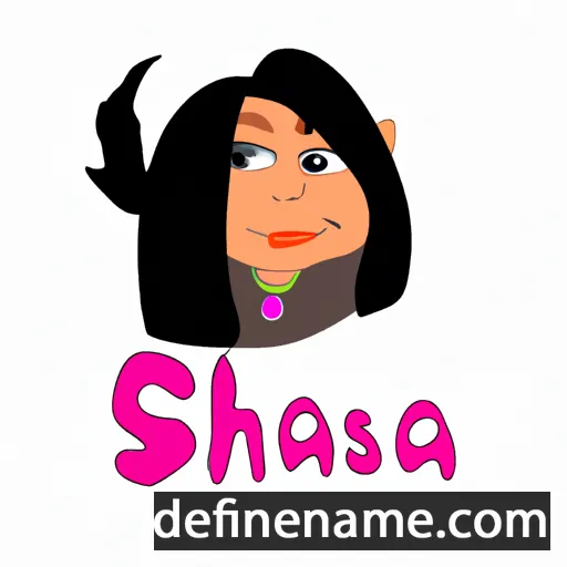 cartoon of the name Shasha