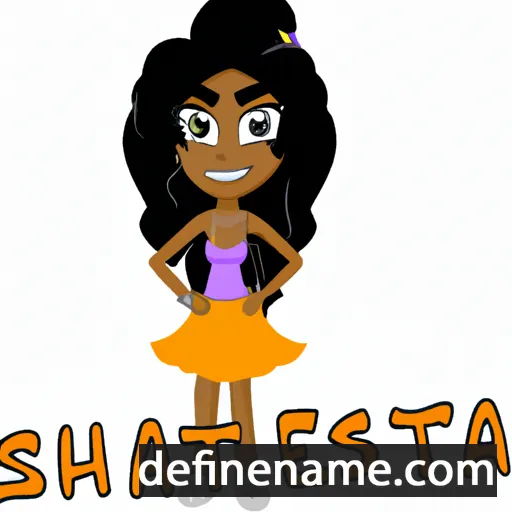 cartoon of the name Shatesia