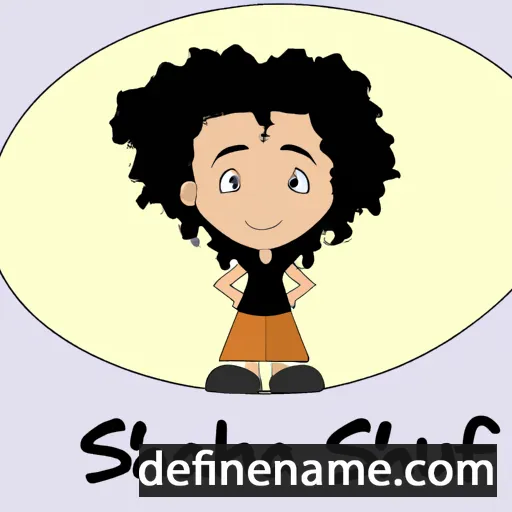 cartoon of the name Shaunah