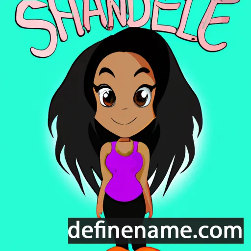 cartoon of the name Shaundelle