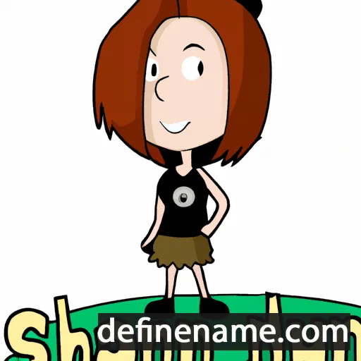 cartoon of the name Shauni