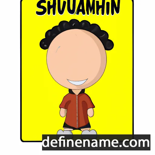 cartoon of the name Shaunin