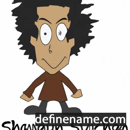 cartoon of the name Shavaughn