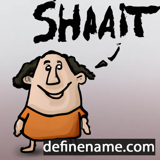 cartoon of the name Shavit