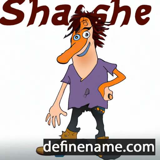 cartoon of the name Shavleg